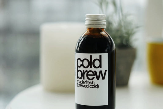 Bottle of cold brew coffee